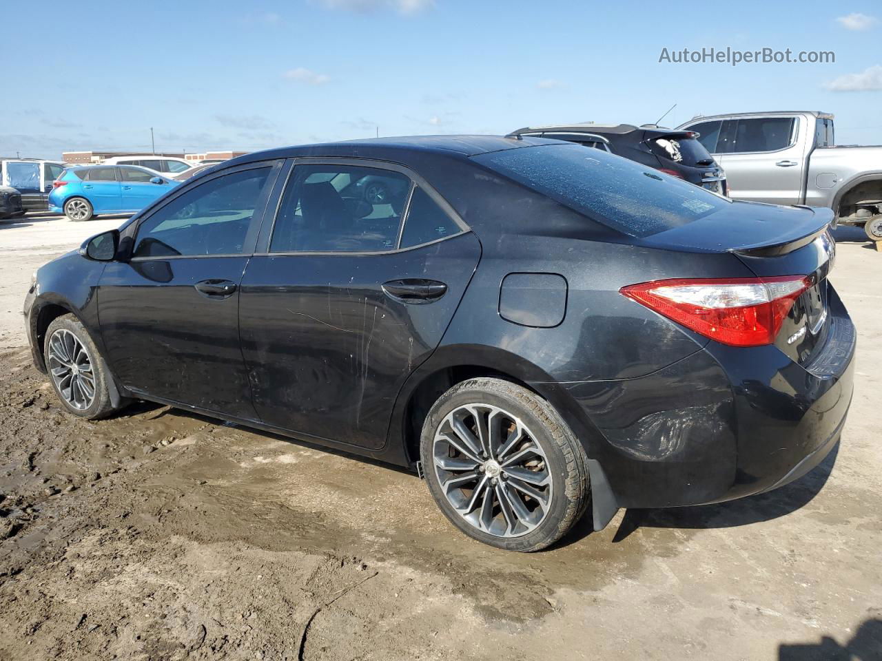 2015 Toyota Corolla L Black vin: 5YFBURHE7FP342352