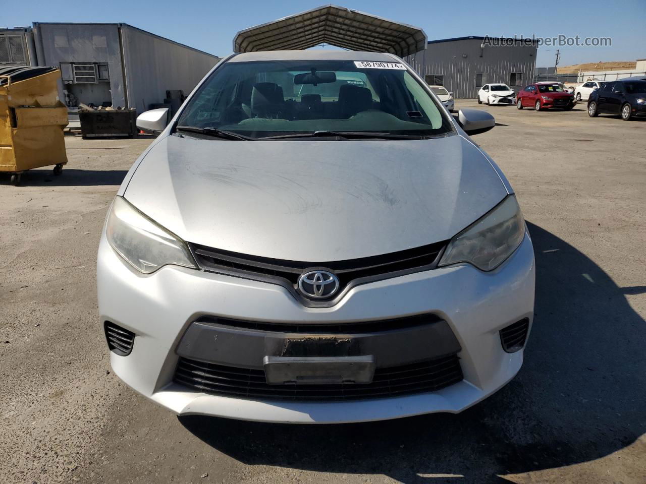 2015 Toyota Corolla L Silver vin: 5YFBURHE7FP357501