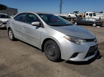 2015 Toyota Corolla L Silver vin: 5YFBURHE7FP357501