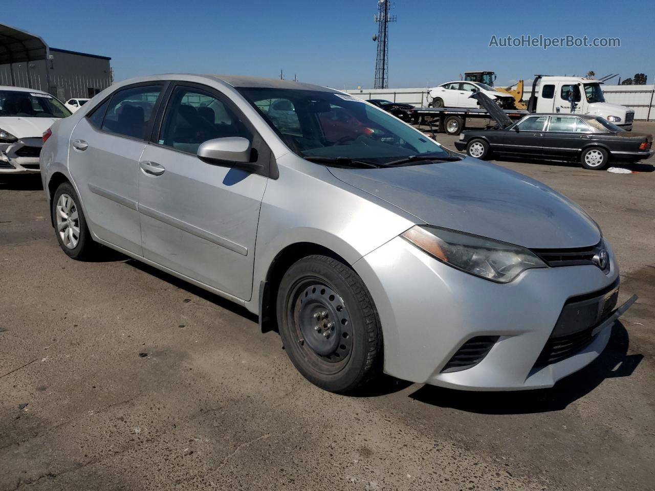 2015 Toyota Corolla L Silver vin: 5YFBURHE7FP357501