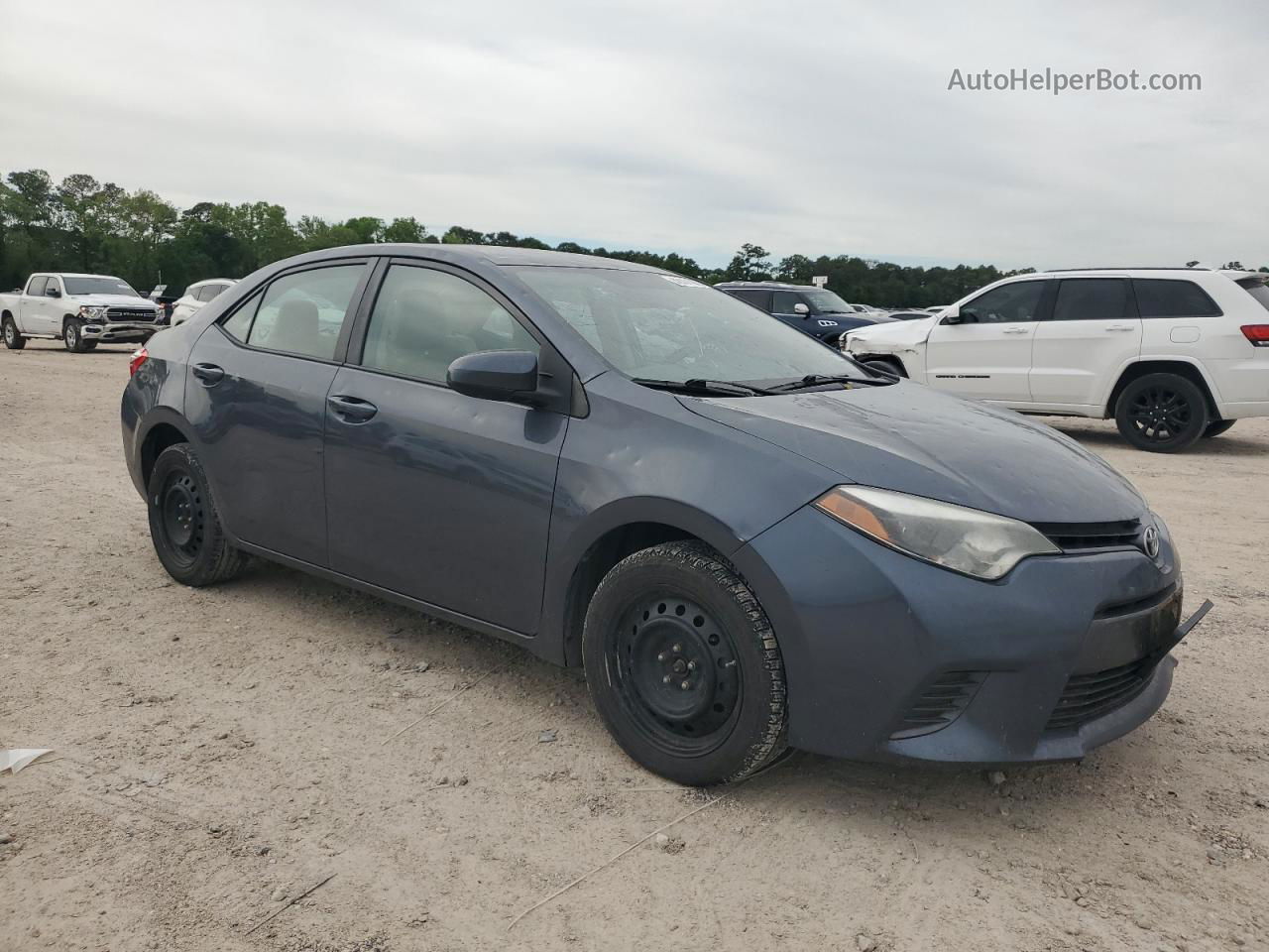 2016 Toyota Corolla L Blue vin: 5YFBURHE7GP384148