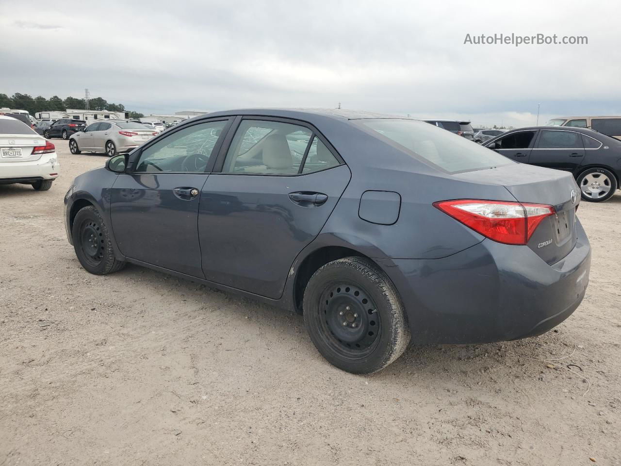 2016 Toyota Corolla L Синий vin: 5YFBURHE7GP384148