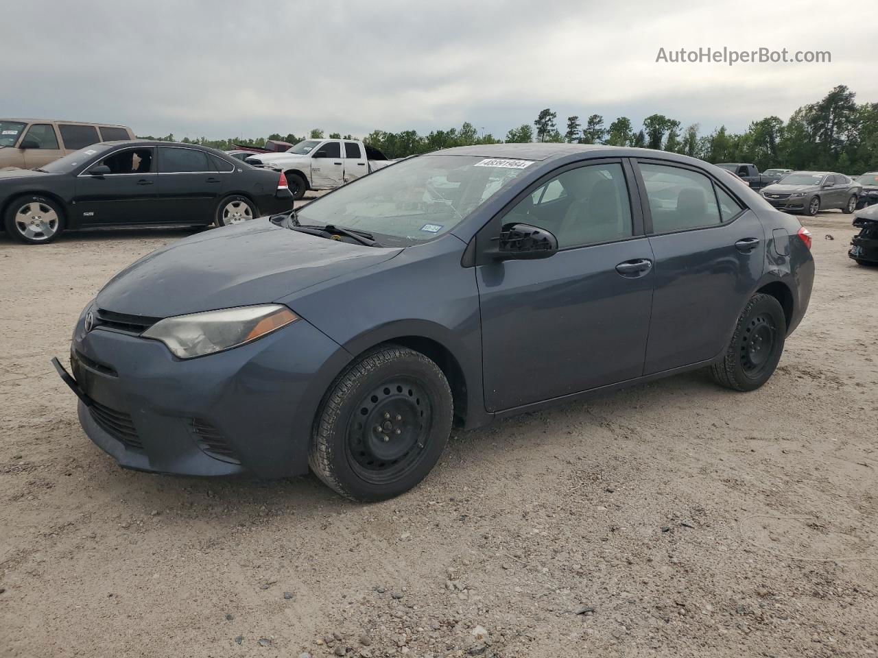 2016 Toyota Corolla L Blue vin: 5YFBURHE7GP384148