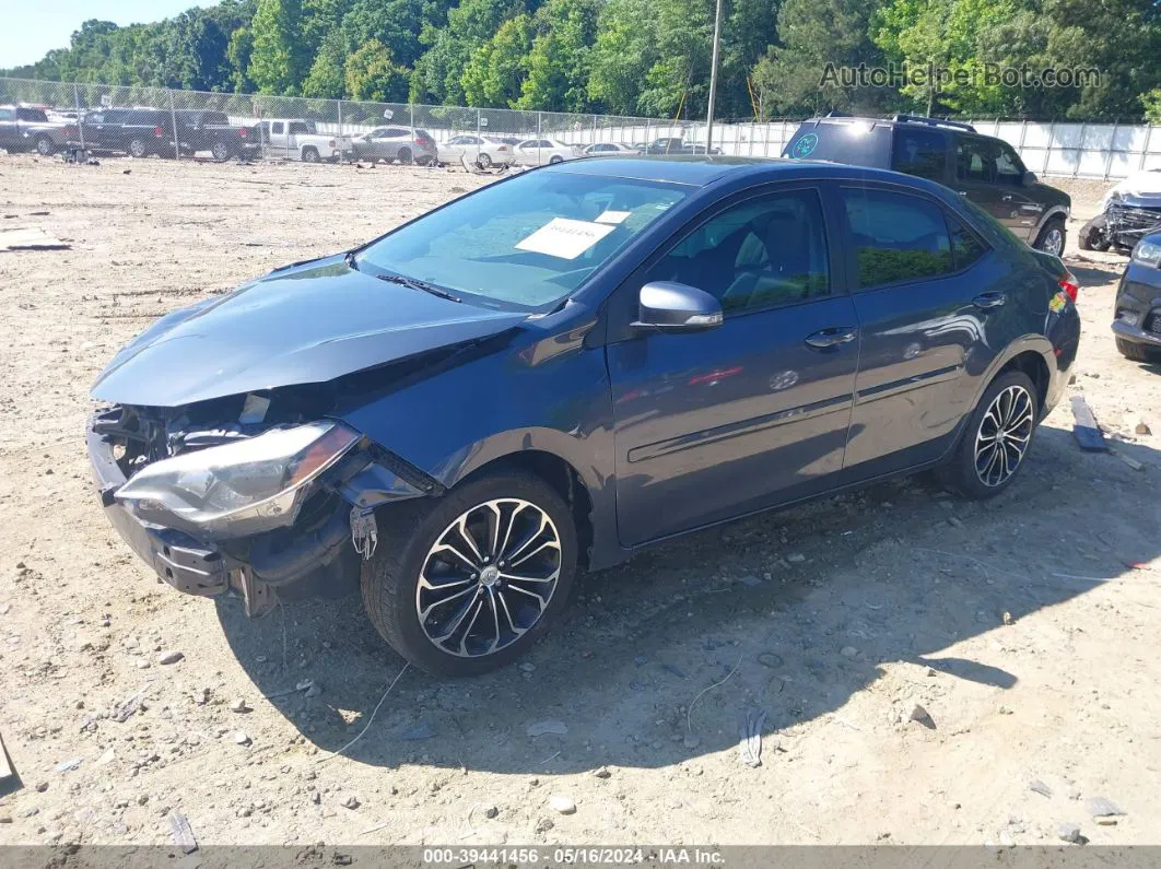 2016 Toyota Corolla S Plus Blue vin: 5YFBURHE7GP385669