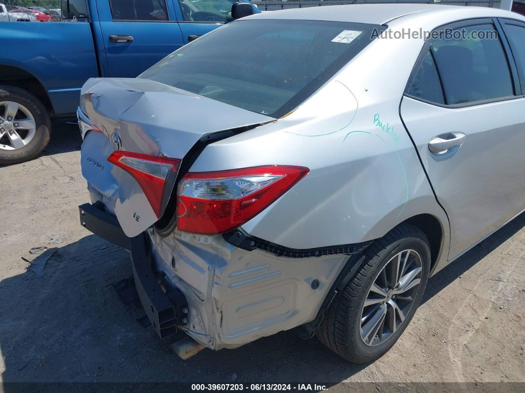 2016 Toyota Corolla Le Plus Silver vin: 5YFBURHE7GP390130