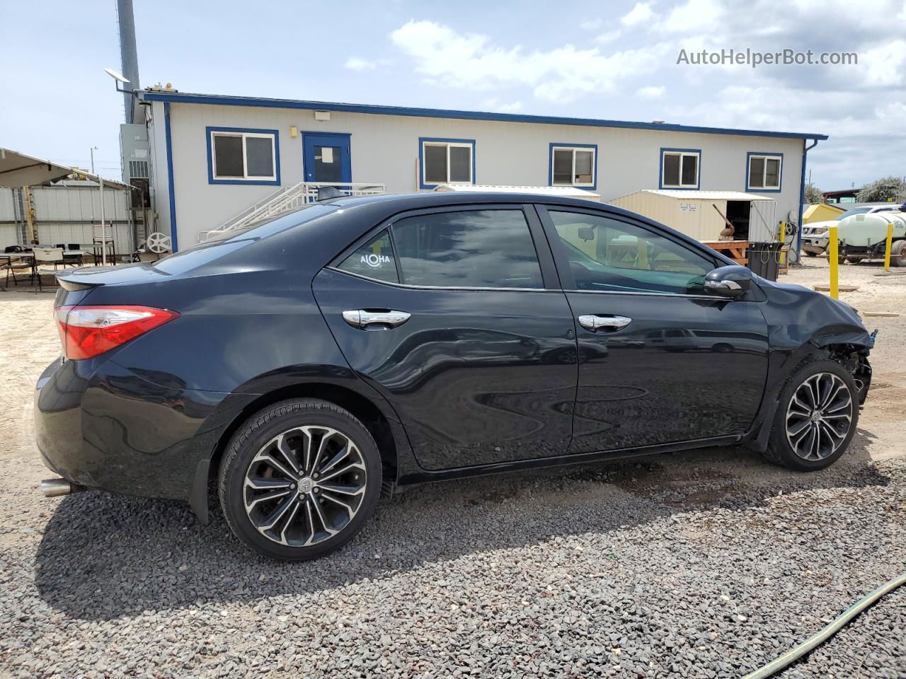 2016 Toyota Corolla L Black vin: 5YFBURHE7GP390774