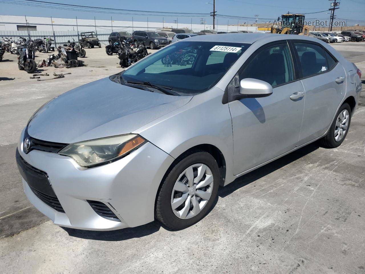 2016 Toyota Corolla L Silver vin: 5YFBURHE7GP442114