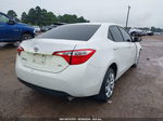 2016 Toyota Corolla Le White vin: 5YFBURHE7GP454330