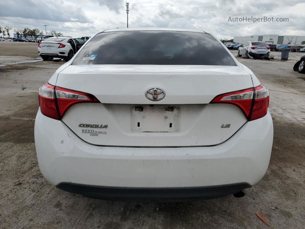 2016 Toyota Corolla L White vin: 5YFBURHE7GP508600