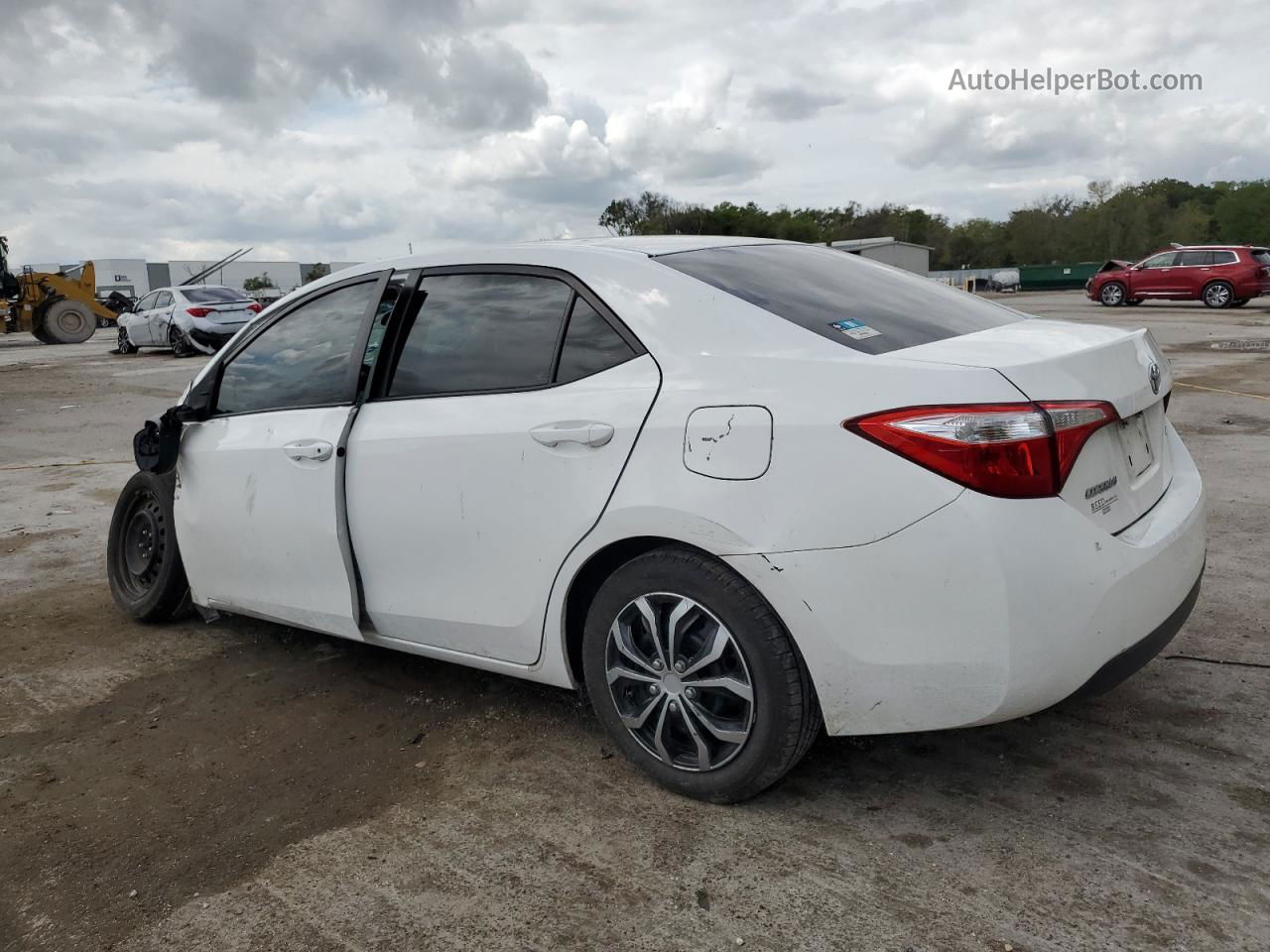 2016 Toyota Corolla L White vin: 5YFBURHE7GP508600