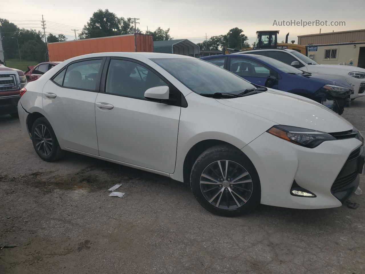 2017 Toyota Corolla L White vin: 5YFBURHE7HP576882