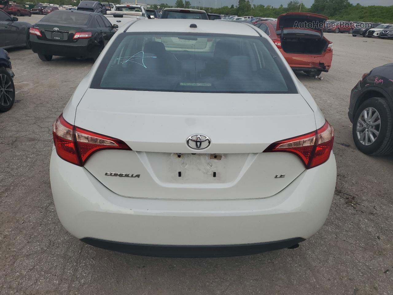 2017 Toyota Corolla L White vin: 5YFBURHE7HP576882