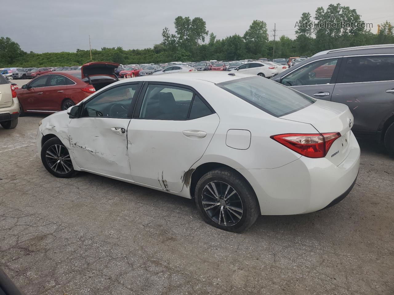 2017 Toyota Corolla L White vin: 5YFBURHE7HP576882