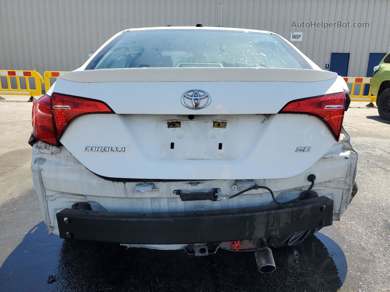 2017 Toyota Corolla L White vin: 5YFBURHE7HP591222