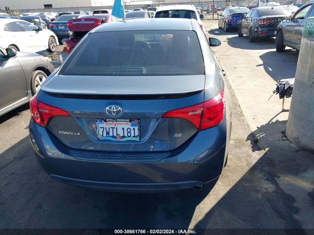 2017 Toyota Corolla Se Blue vin: 5YFBURHE7HP608634