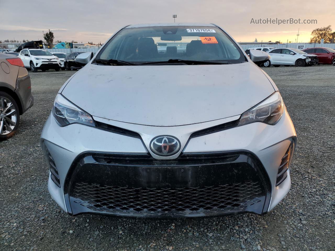 2017 Toyota Corolla L Silver vin: 5YFBURHE7HP613865