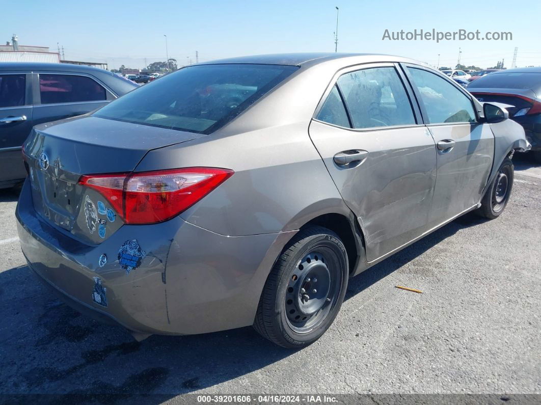 2017 Toyota Corolla Le Gray vin: 5YFBURHE7HP620878