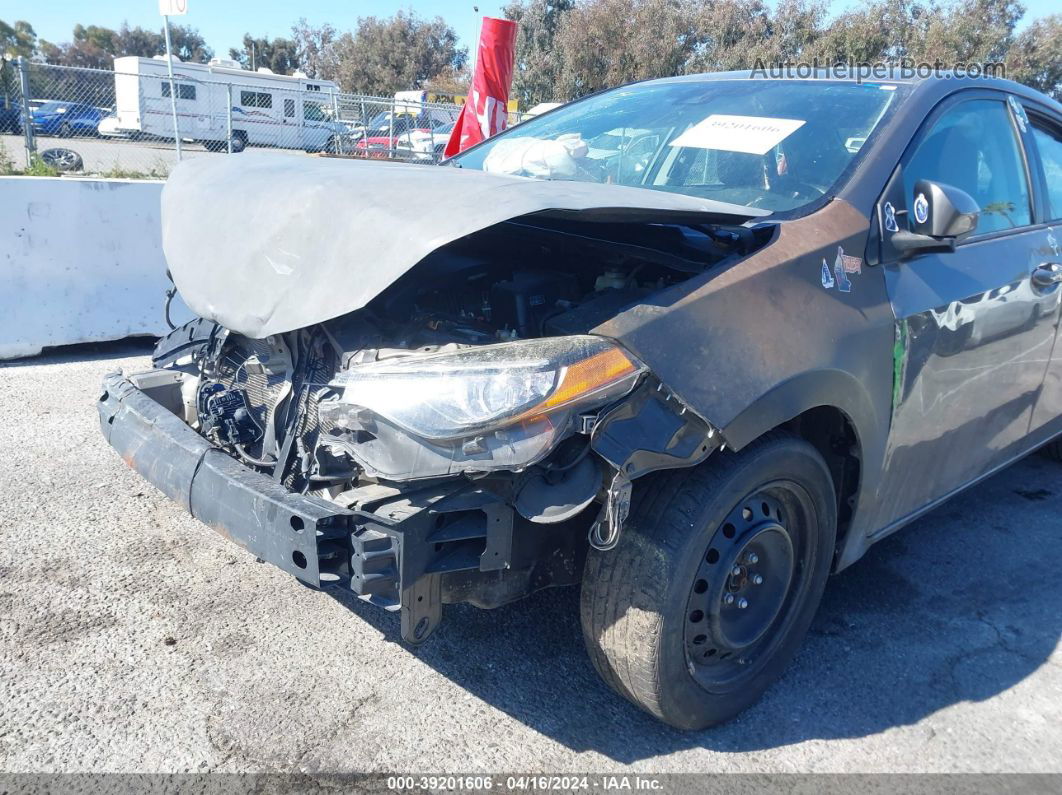 2017 Toyota Corolla Le Gray vin: 5YFBURHE7HP620878