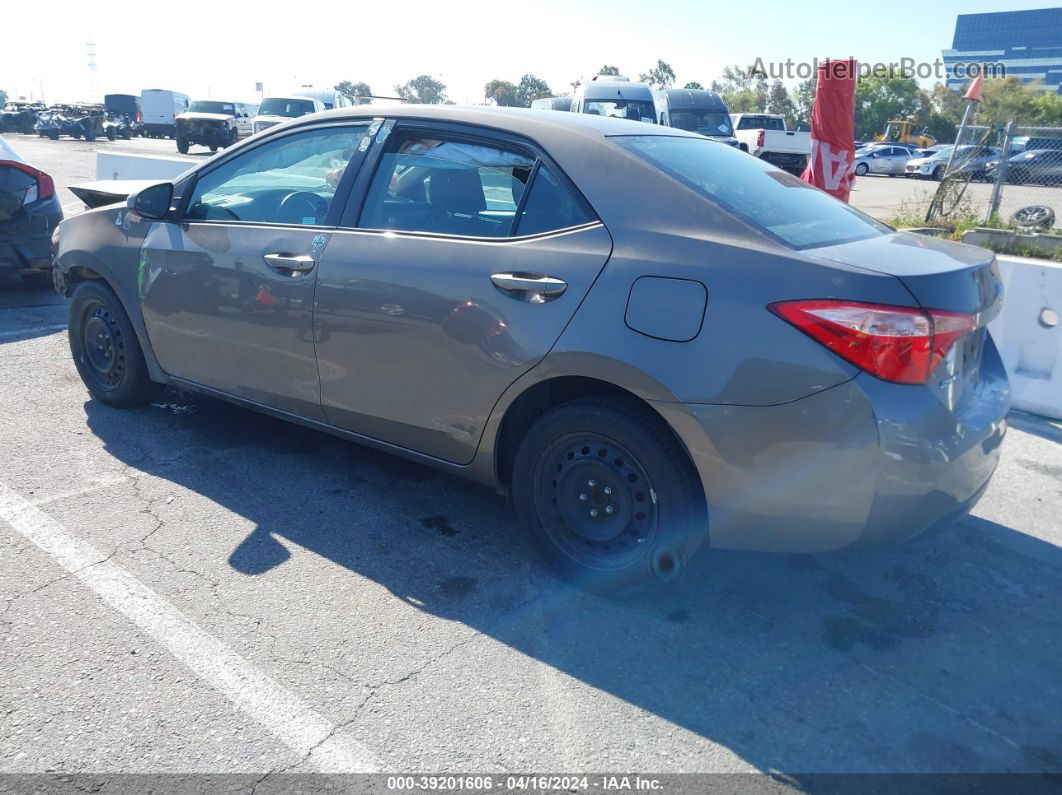 2017 Toyota Corolla Le Gray vin: 5YFBURHE7HP620878