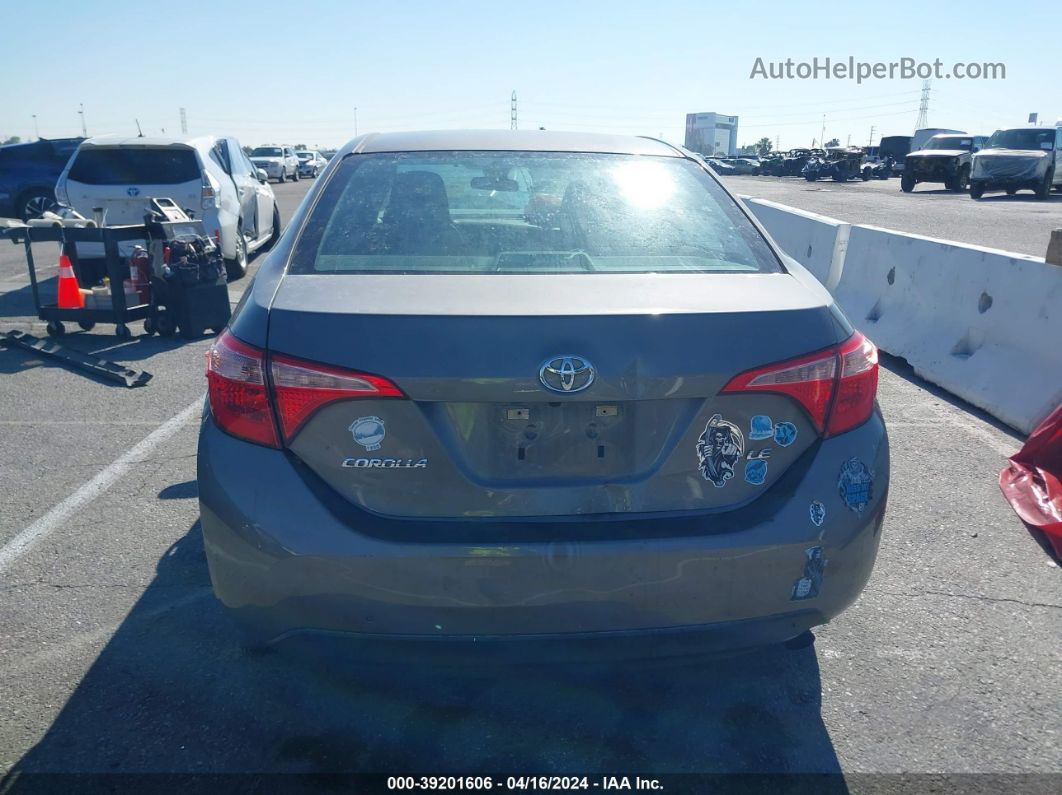 2017 Toyota Corolla Le Gray vin: 5YFBURHE7HP620878