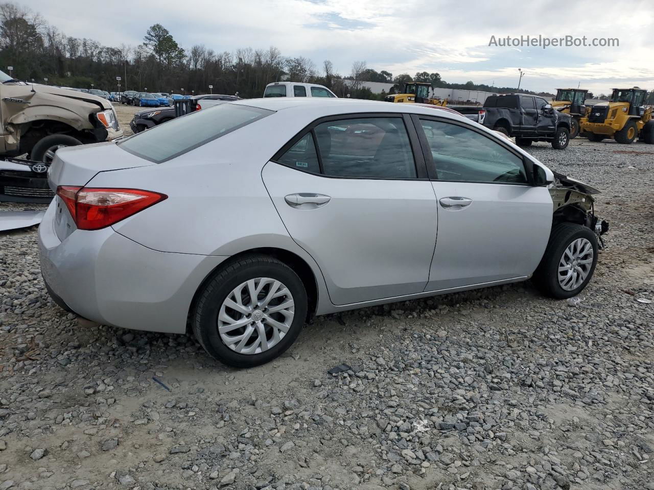 2017 Toyota Corolla L Silver vin: 5YFBURHE7HP640581