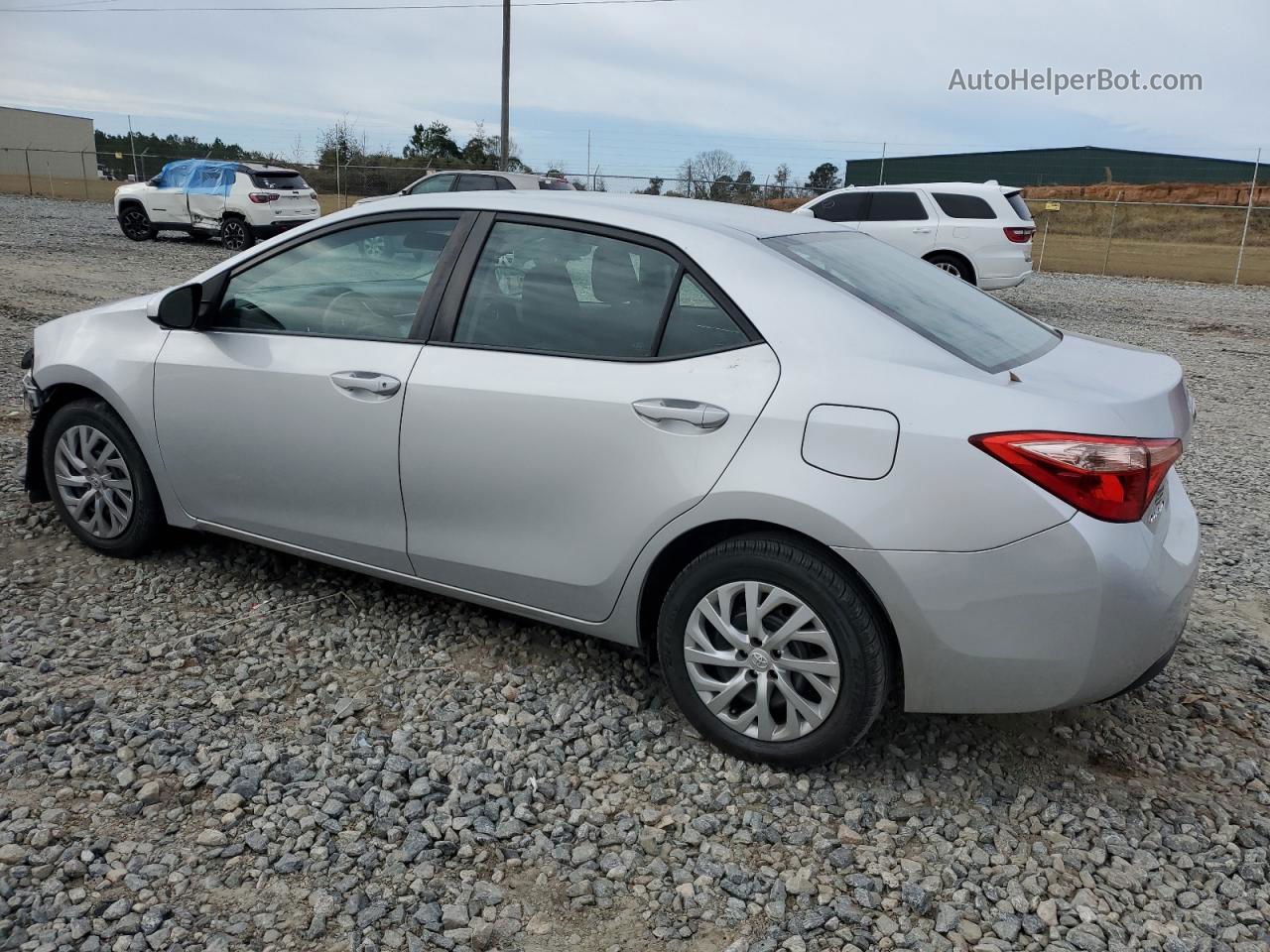 2017 Toyota Corolla L Silver vin: 5YFBURHE7HP640581