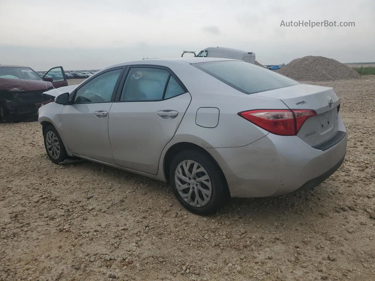 2017 Toyota Corolla L Silver vin: 5YFBURHE7HP651127