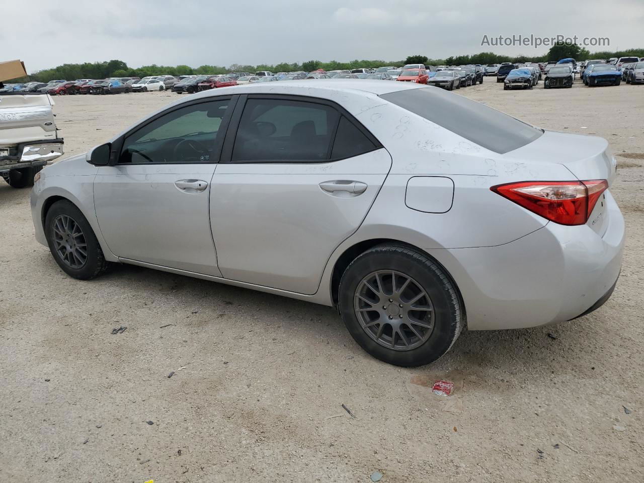 2017 Toyota Corolla L Silver vin: 5YFBURHE7HP665531