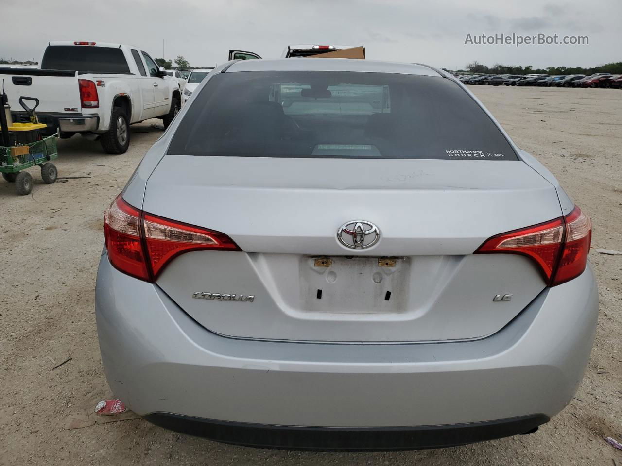 2017 Toyota Corolla L Silver vin: 5YFBURHE7HP665531