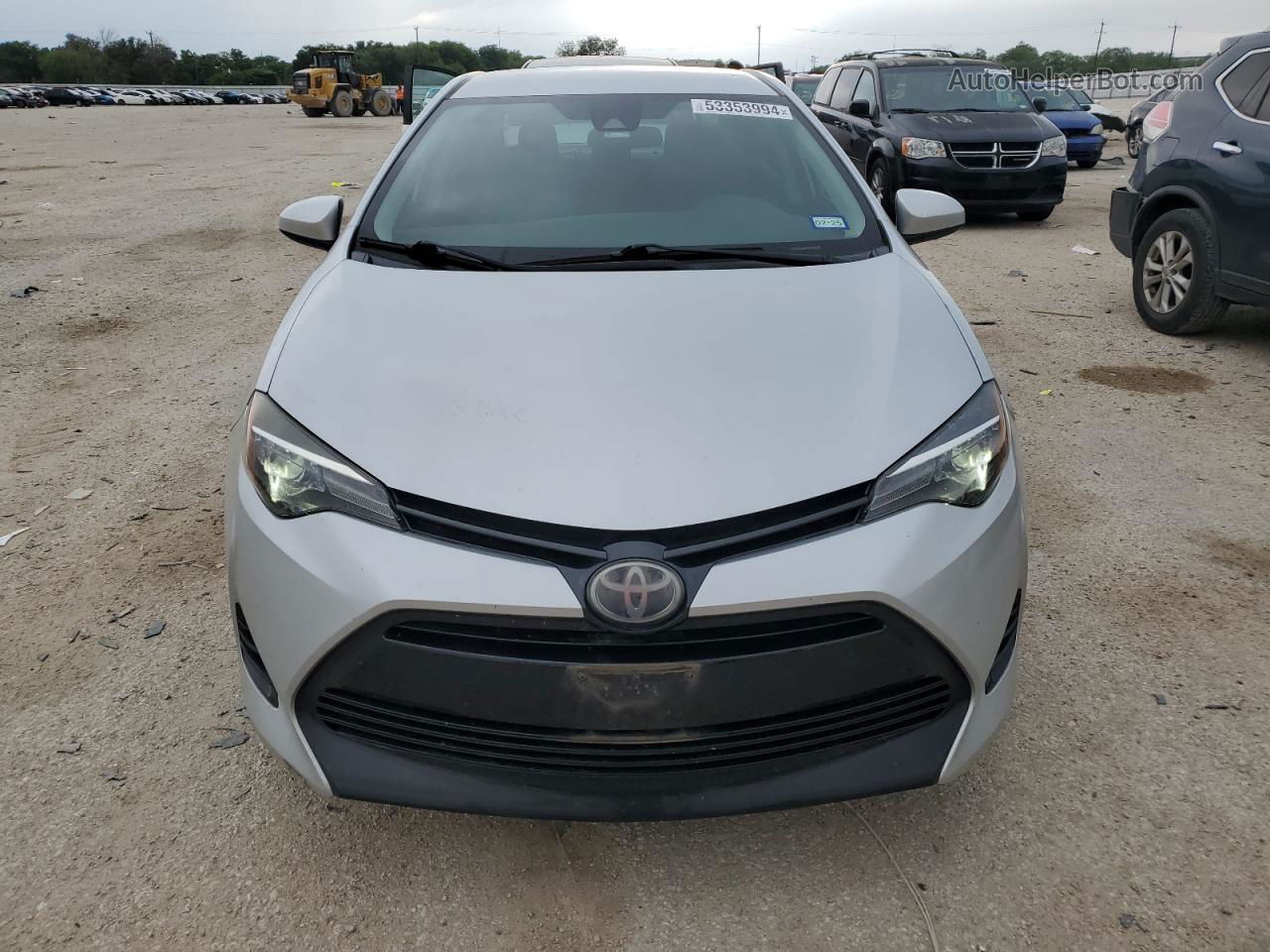 2017 Toyota Corolla L Silver vin: 5YFBURHE7HP665531