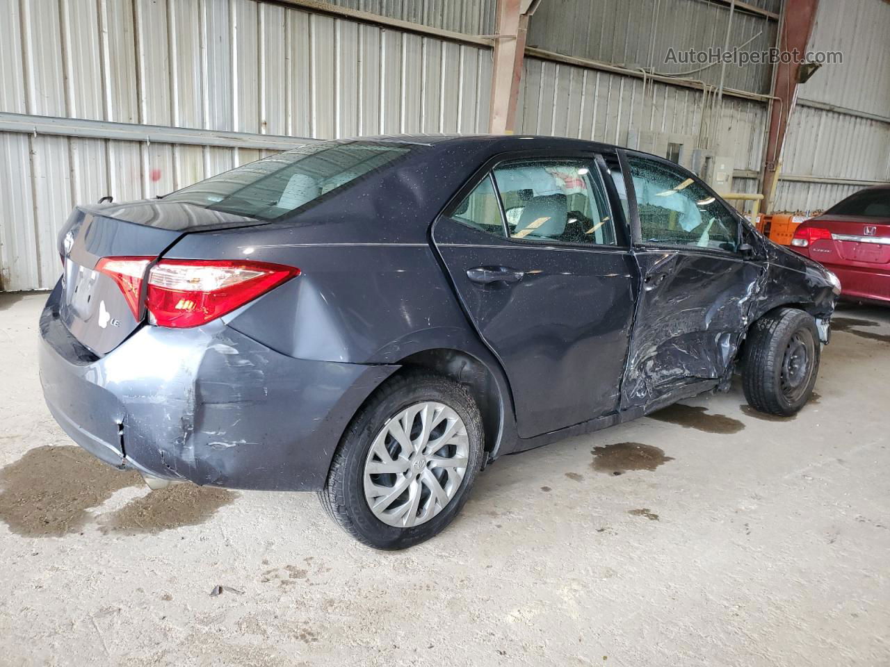 2017 Toyota Corolla L Gray vin: 5YFBURHE7HP669921