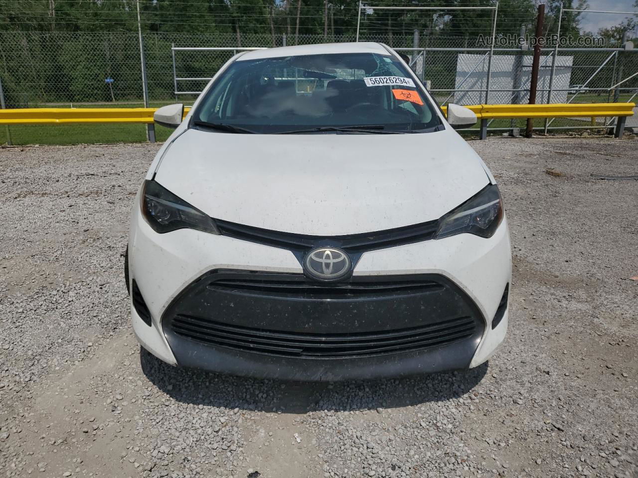 2017 Toyota Corolla L White vin: 5YFBURHE7HP686573