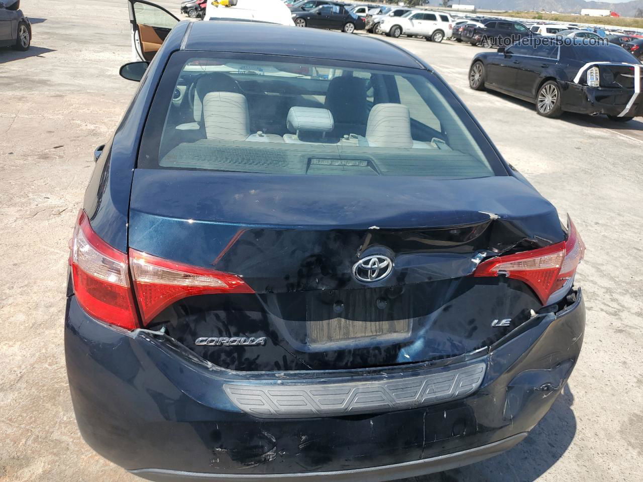 2017 Toyota Corolla L Blue vin: 5YFBURHE7HP717739