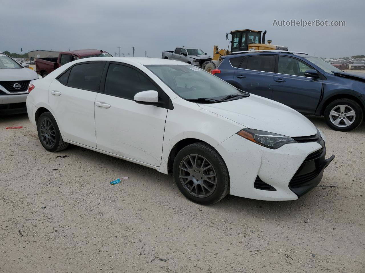 2019 Toyota Corolla L White vin: 5YFBURHE7KP864635