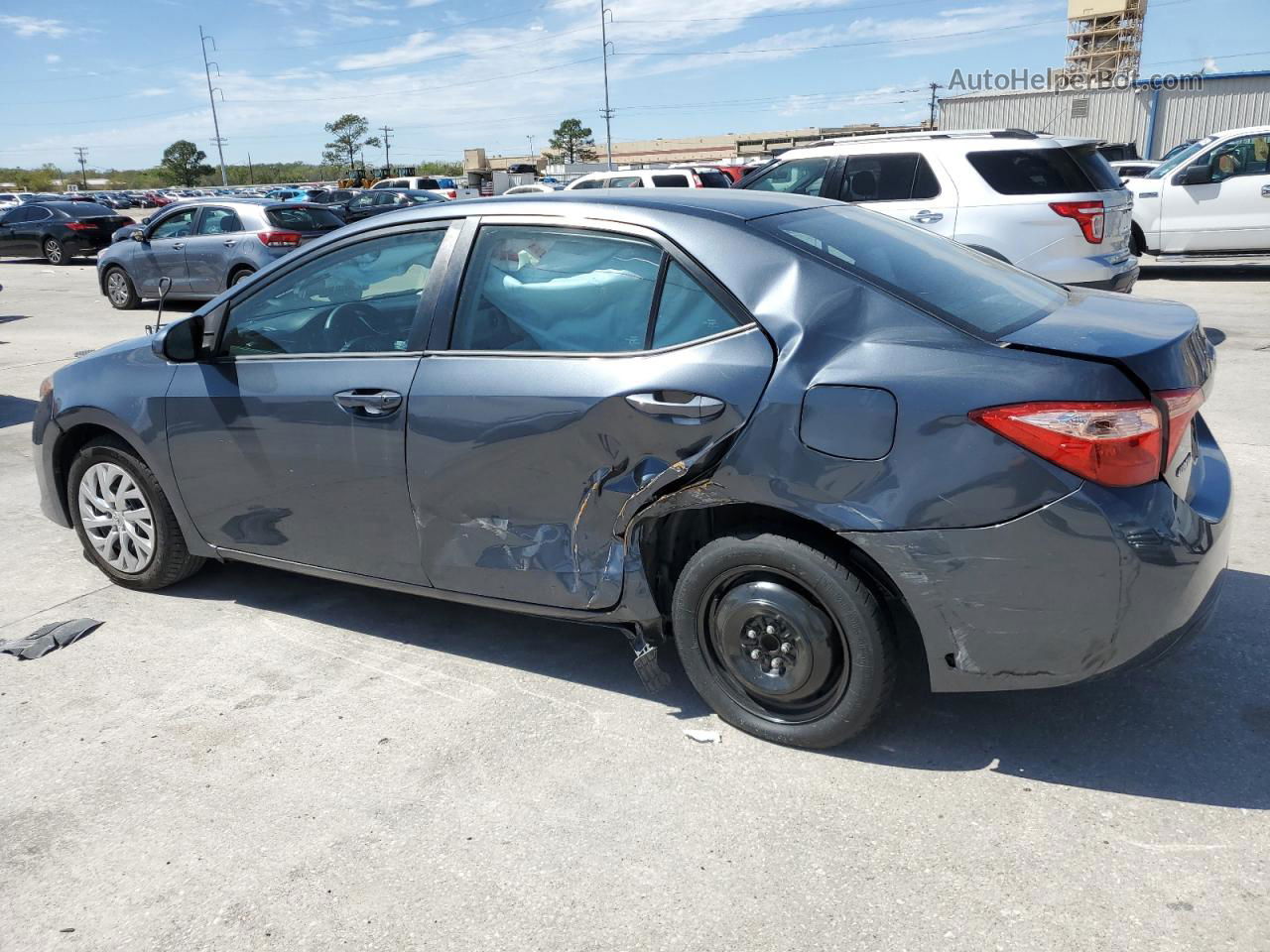 2019 Toyota Corolla L Серый vin: 5YFBURHE7KP869804