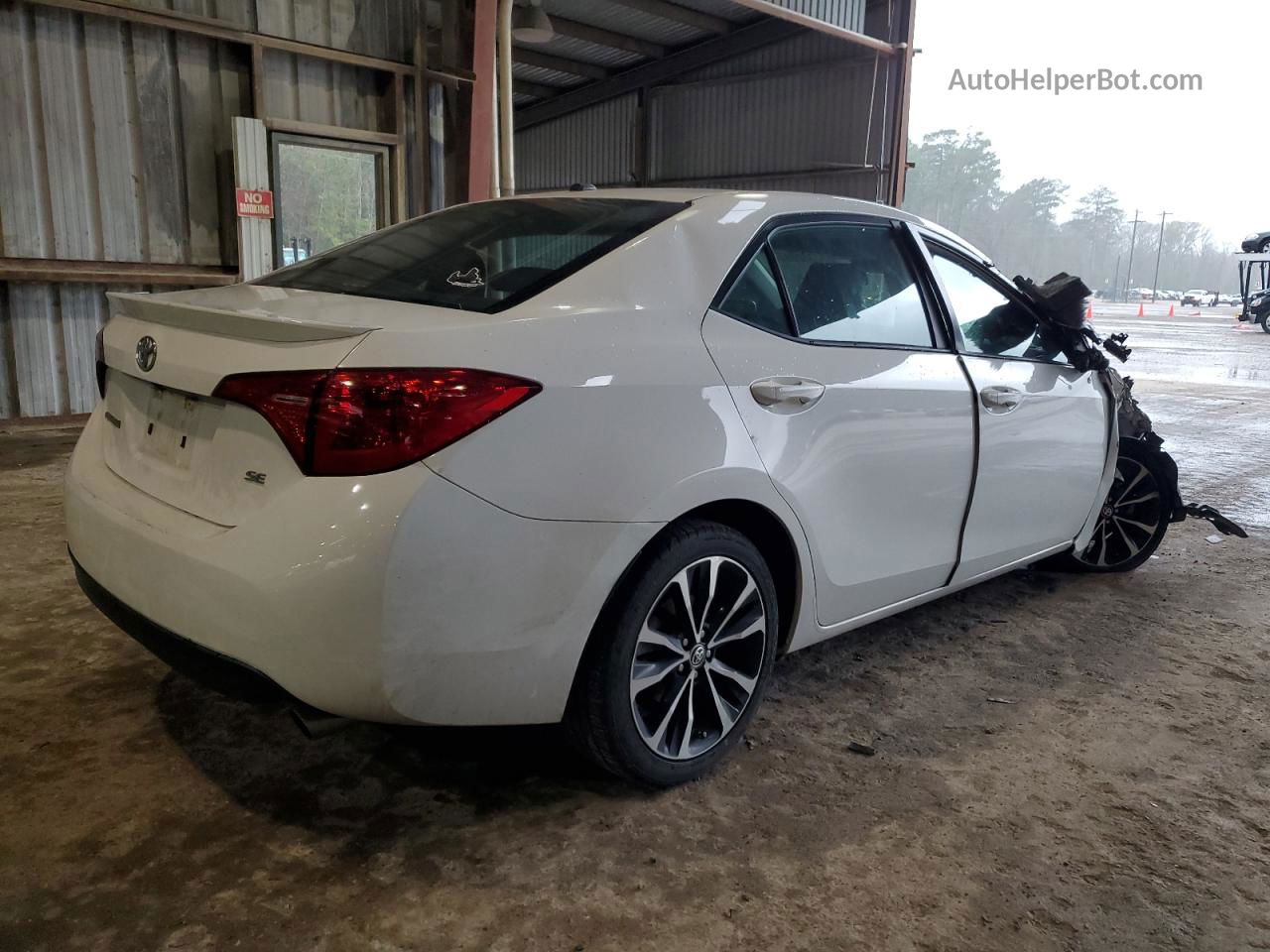 2019 Toyota Corolla L White vin: 5YFBURHE7KP870578