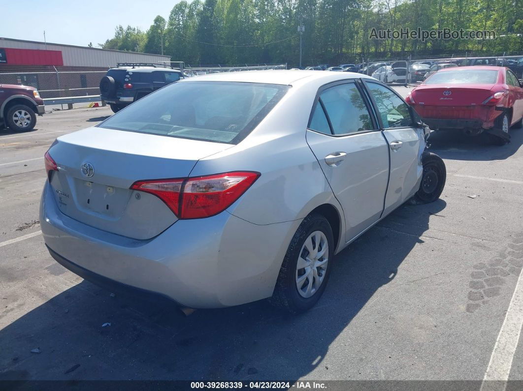 2019 Toyota Corolla L Silver vin: 5YFBURHE7KP871956