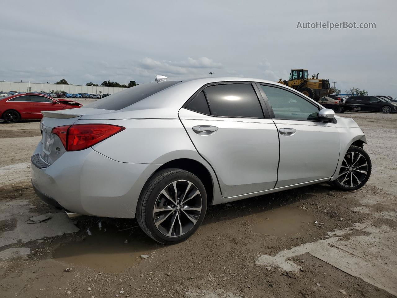 2019 Toyota Corolla L Silver vin: 5YFBURHE7KP874405