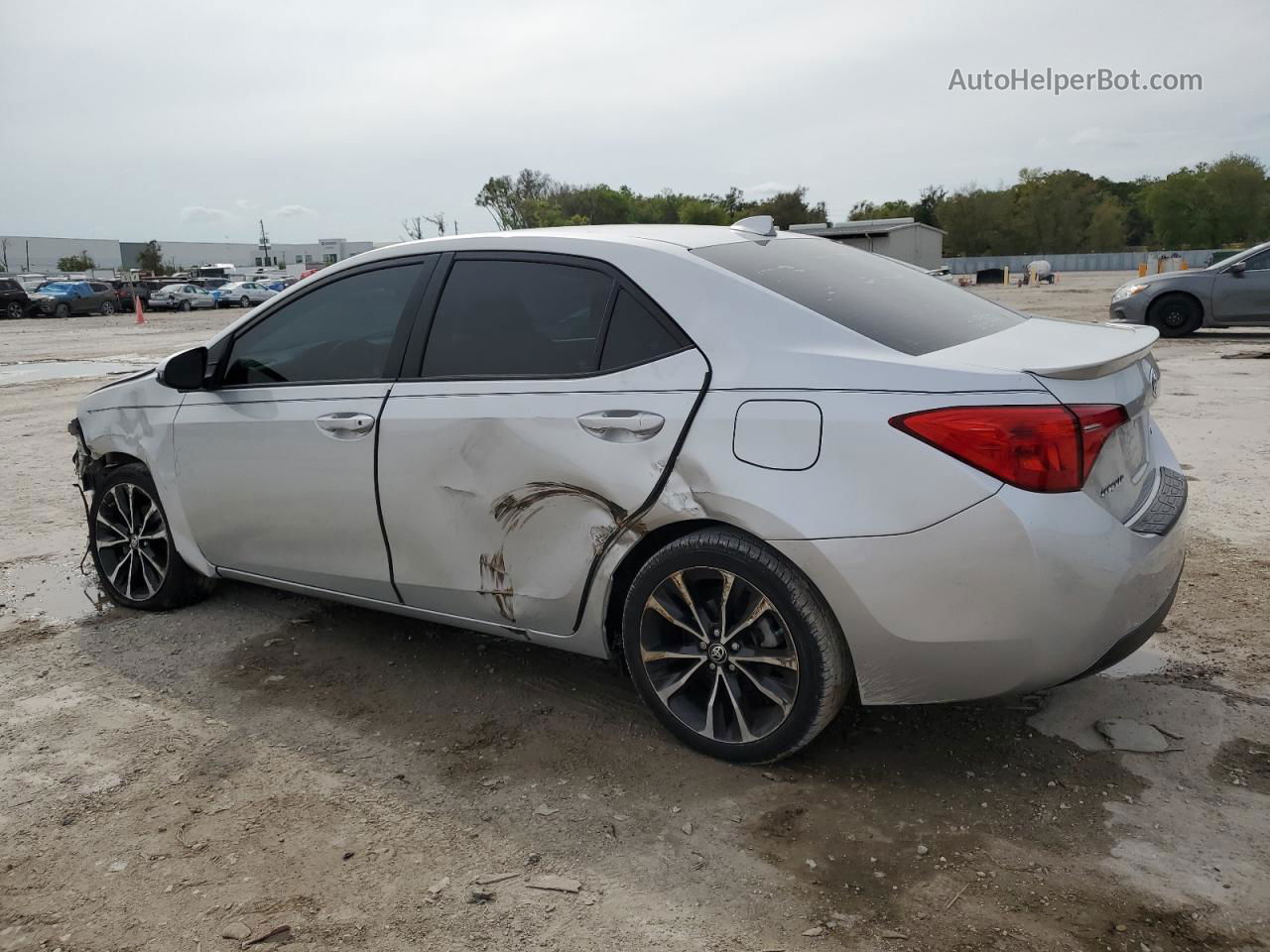 2019 Toyota Corolla L Silver vin: 5YFBURHE7KP874405