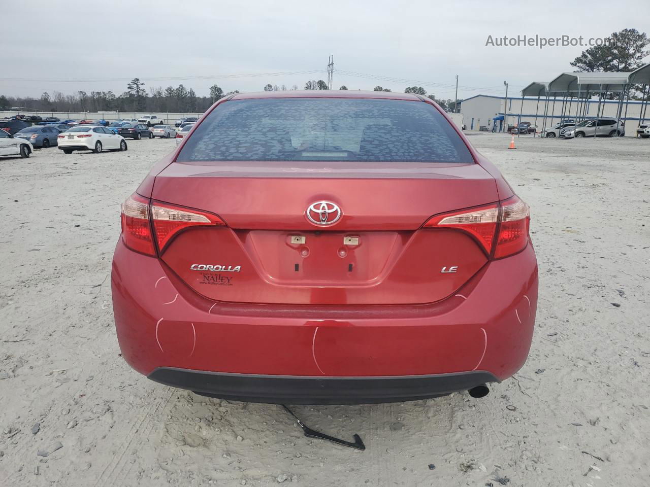 2019 Toyota Corolla L Red vin: 5YFBURHE7KP875120