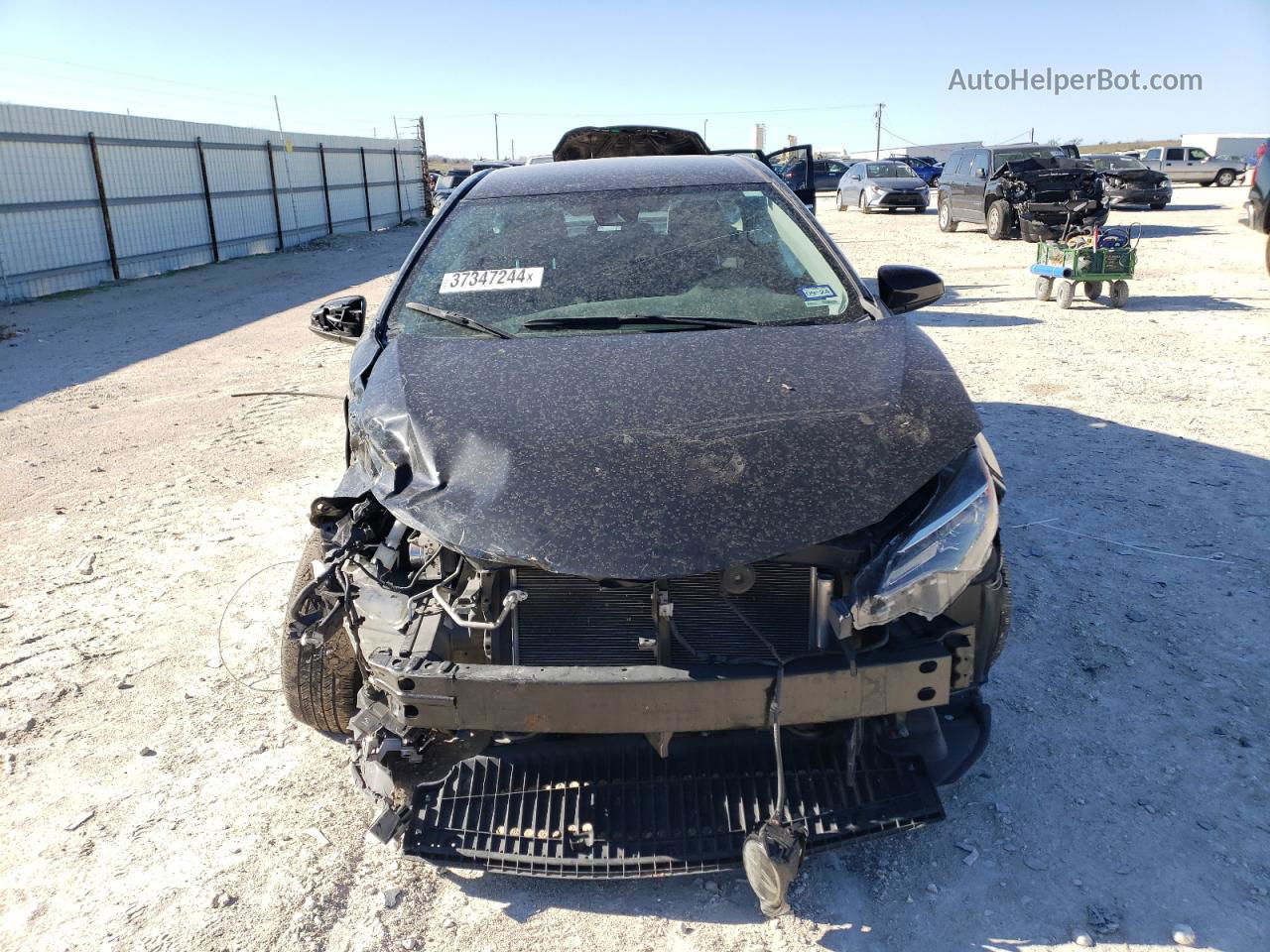 2019 Toyota Corolla L Black vin: 5YFBURHE7KP891396