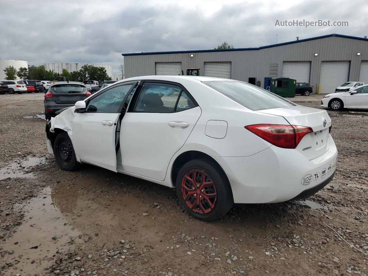 2019 Toyota Corolla L White vin: 5YFBURHE7KP892709