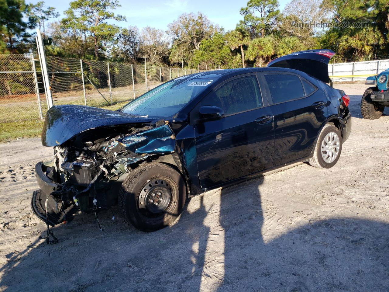 2019 Toyota Corolla L Black vin: 5YFBURHE7KP903790