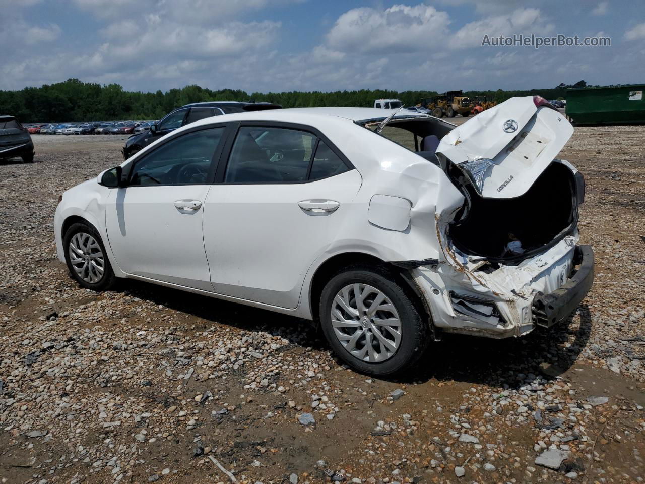 2019 Toyota Corolla L White vin: 5YFBURHE7KP906334