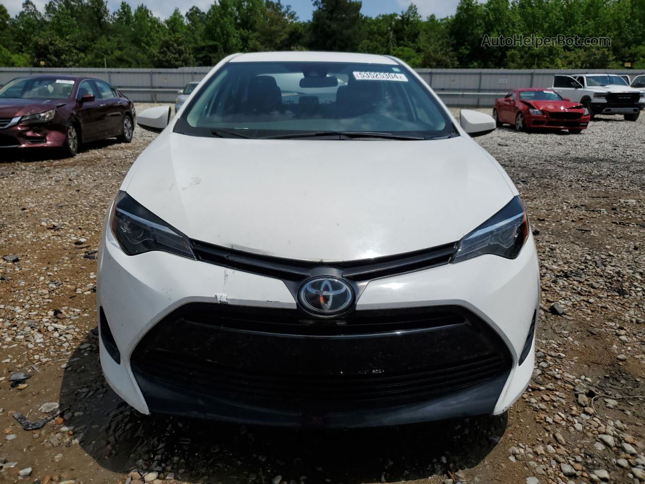 2019 Toyota Corolla L White vin: 5YFBURHE7KP906334