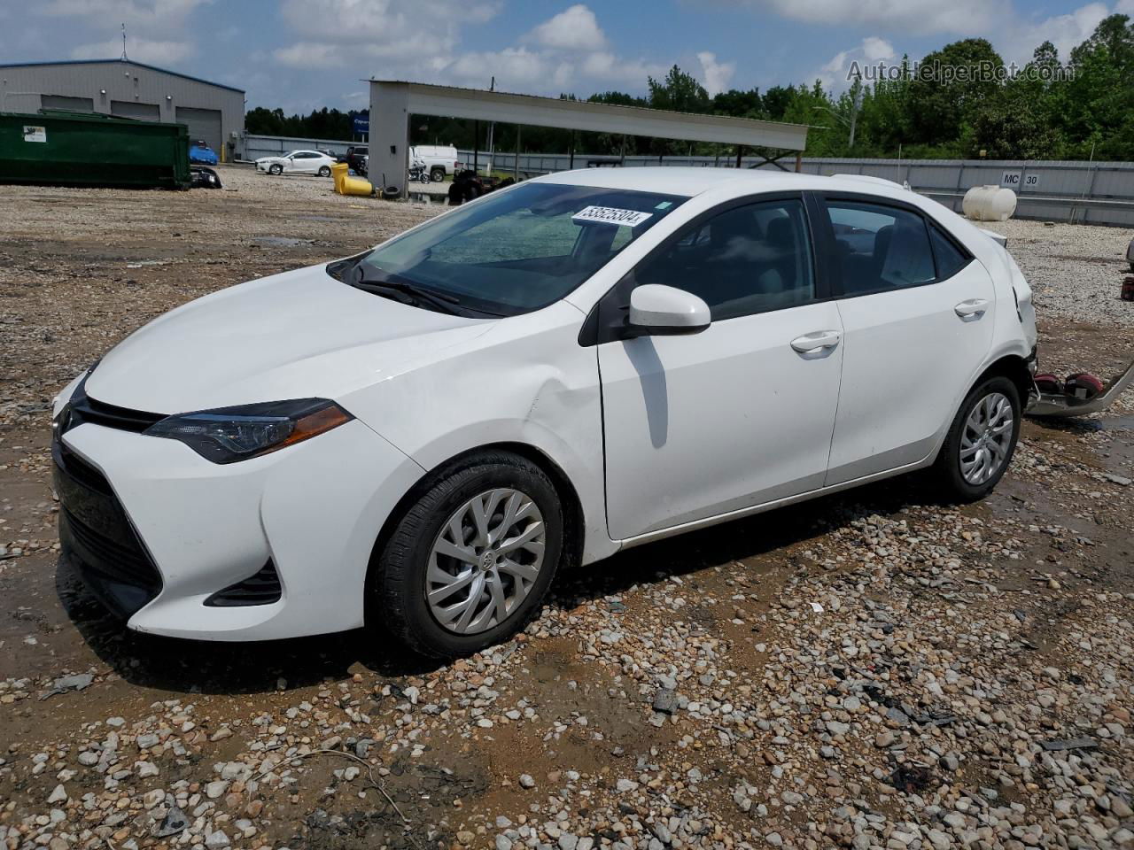 2019 Toyota Corolla L White vin: 5YFBURHE7KP906334