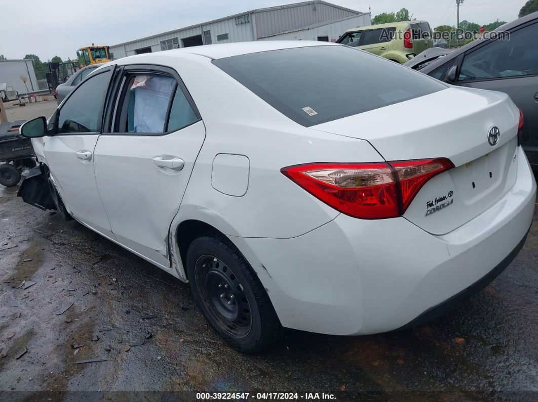 2019 Toyota Corolla Le White vin: 5YFBURHE7KP912392