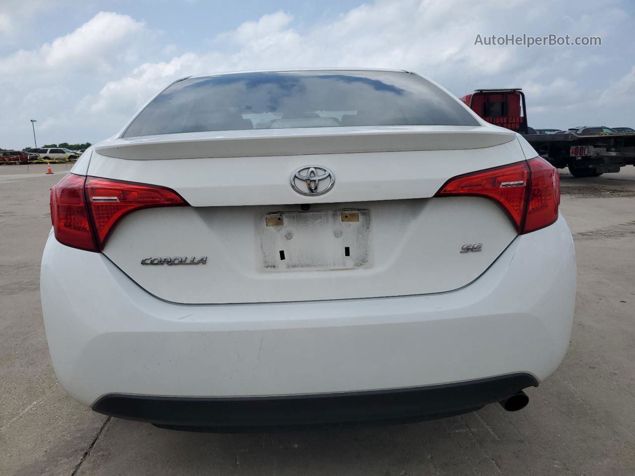 2019 Toyota Corolla L Белый vin: 5YFBURHE7KP925403