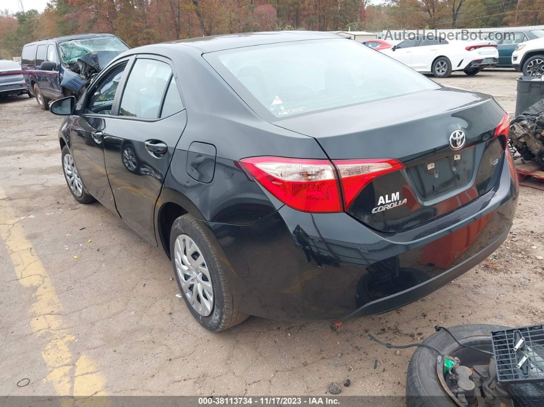 2019 Toyota Corolla Le Black vin: 5YFBURHE7KP934747