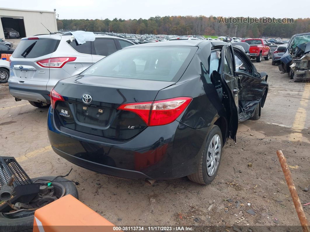 2019 Toyota Corolla Le Черный vin: 5YFBURHE7KP934747